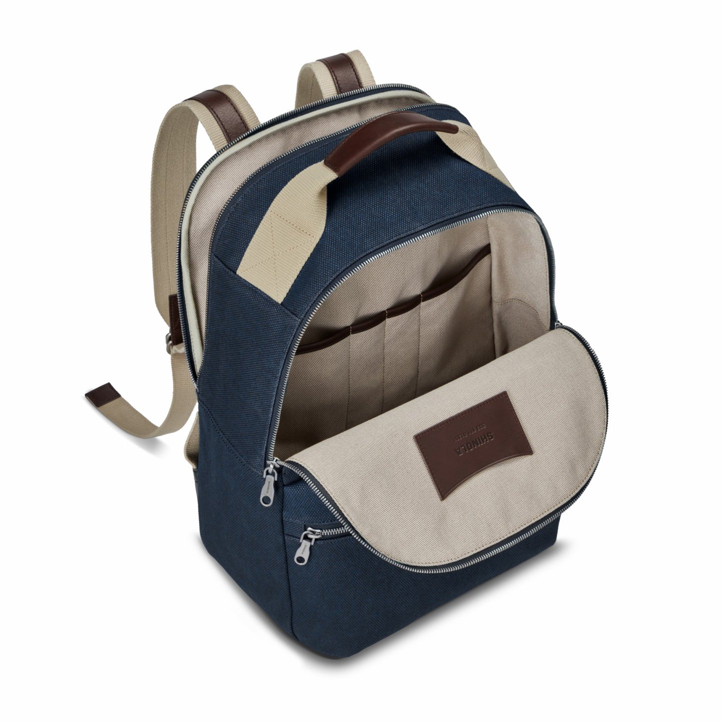 Shinola Runwell Canvas Backpack - Navy