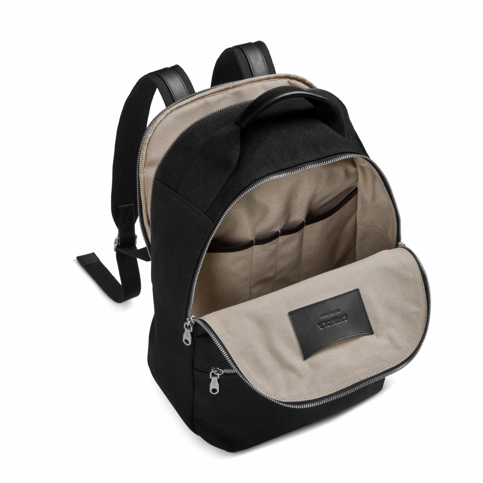 Shinola Runwell Canvas Backpack - Black