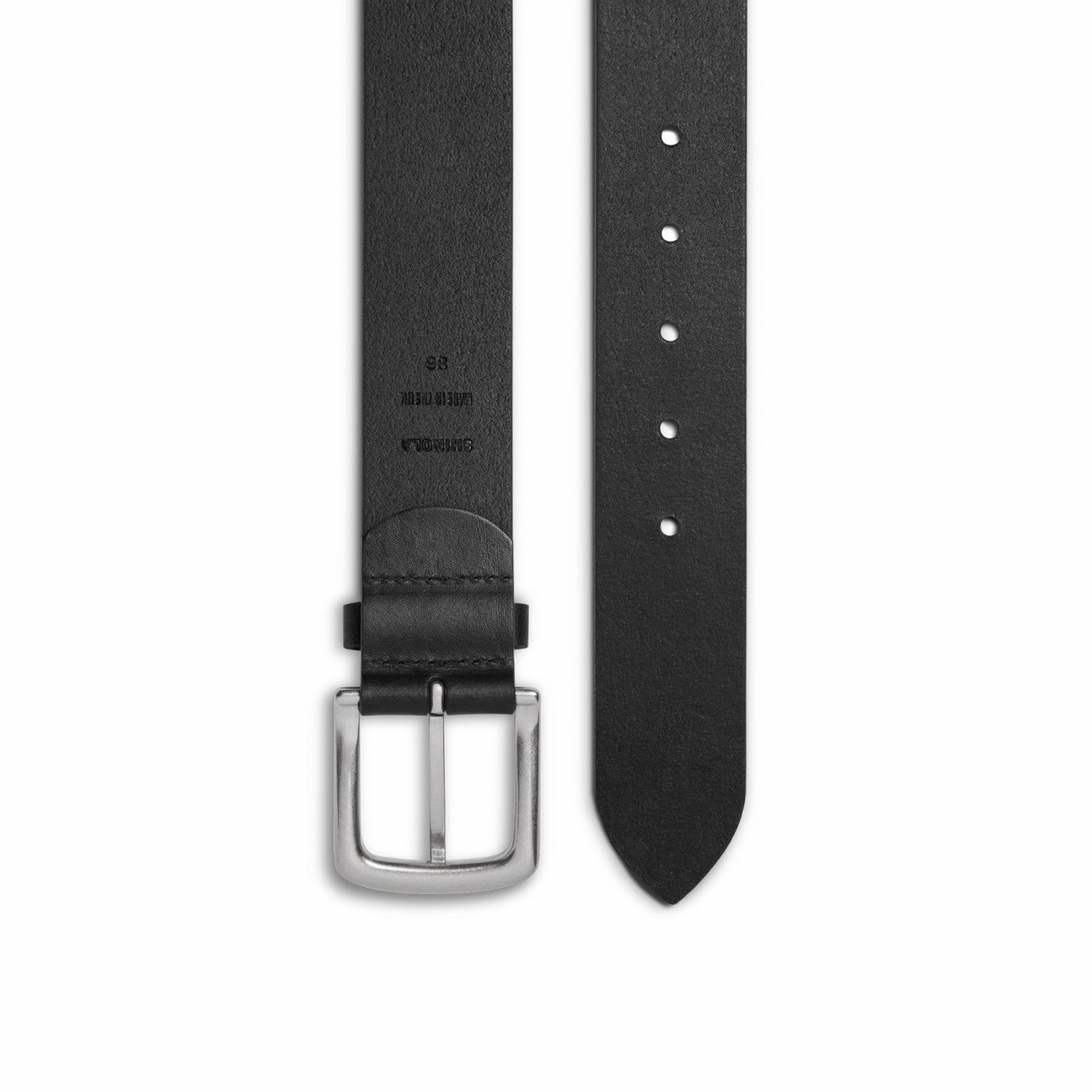 Shinola 1 1/2" Essential Belt Natural Leather - Black