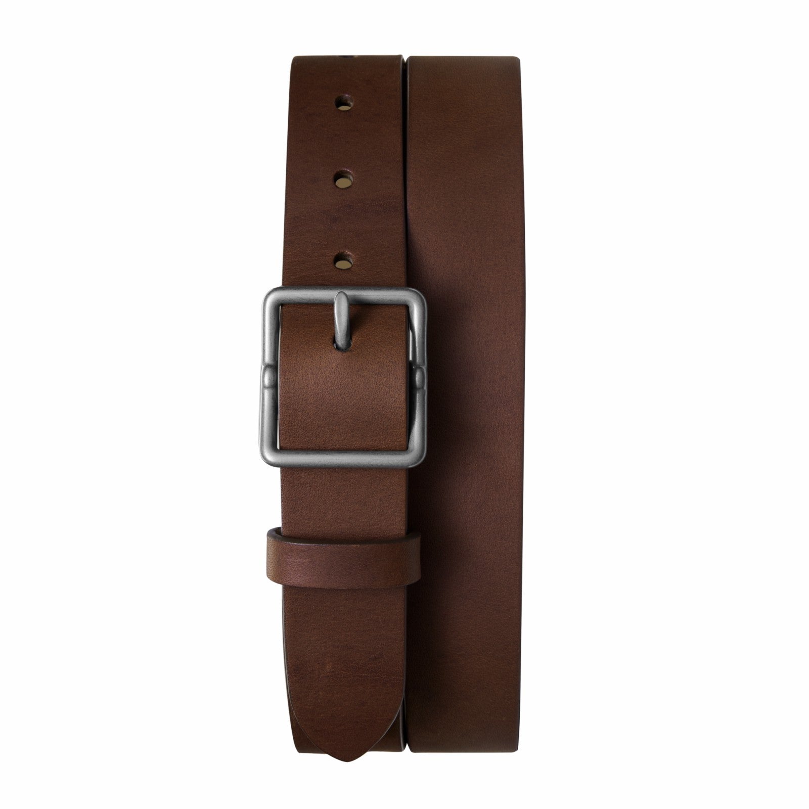 Shinola 1 1/4" Center Bar Buckle Belt - Medium Brown