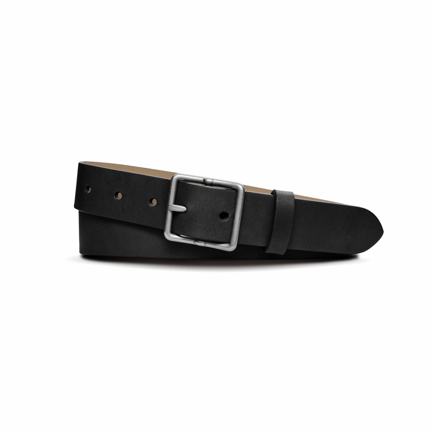 Shinola 1 1/4" Center Bar Buckle Belt - Black