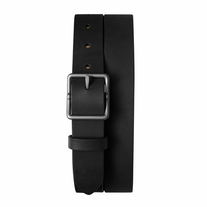 Shinola 1 1/4" Center Bar Buckle Belt - Black
