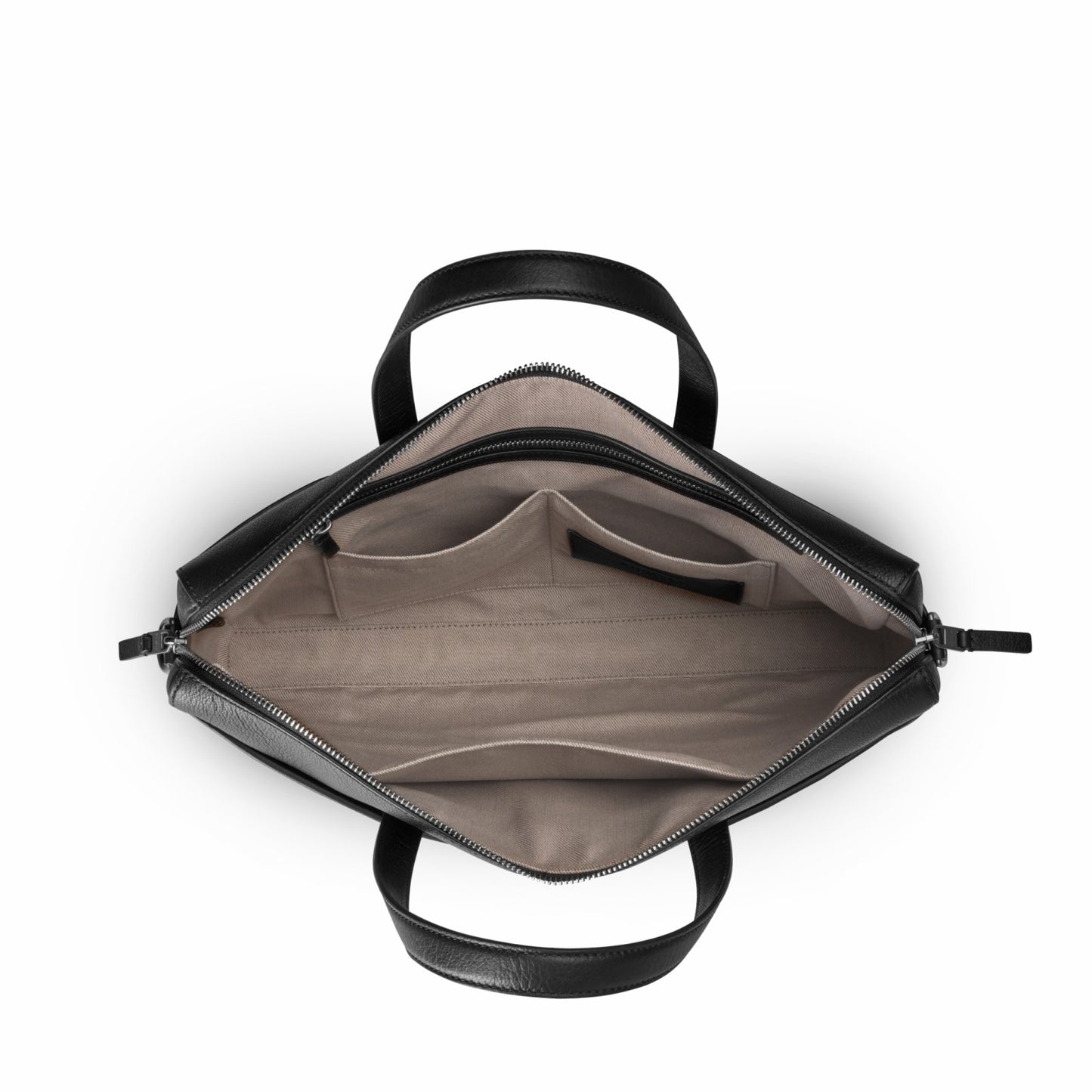 Shinola Canfield Briefcase - Black Pebbled Leather