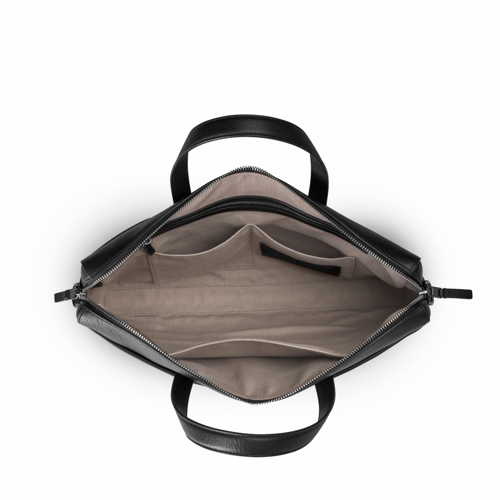 Shinola Canfield Briefcase - Black Pebbled Leather