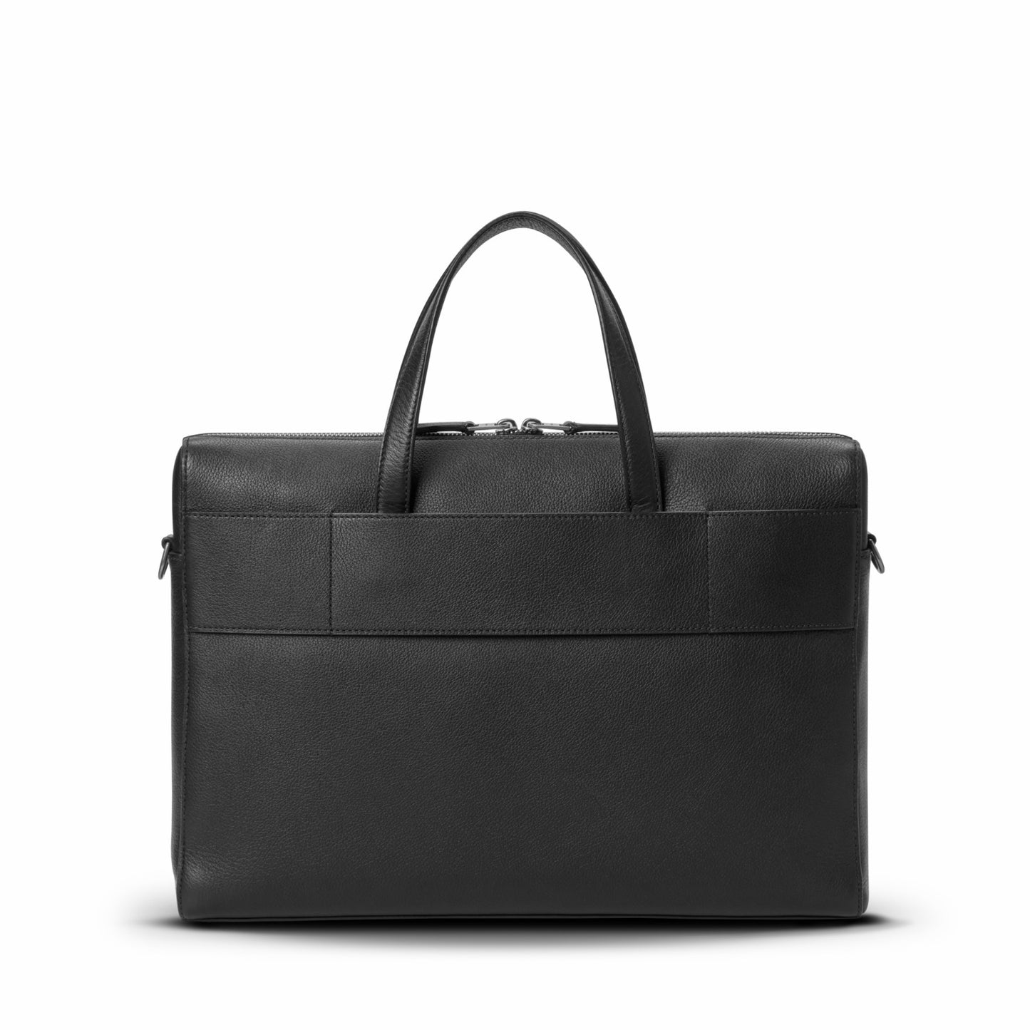 Shinola Canfield Briefcase - Black Pebbled Leather