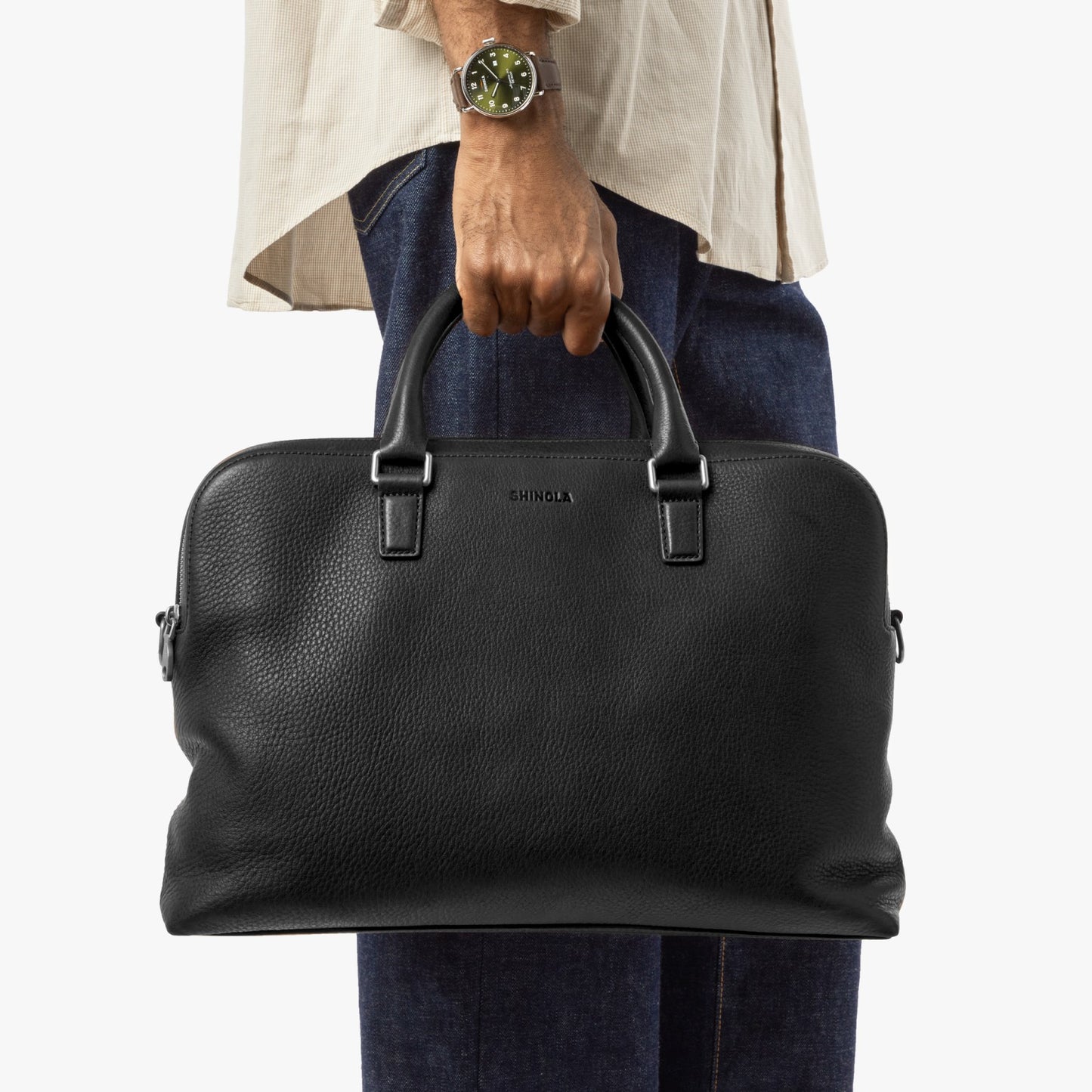 Shinola Double Zip Briefcase | Shinola