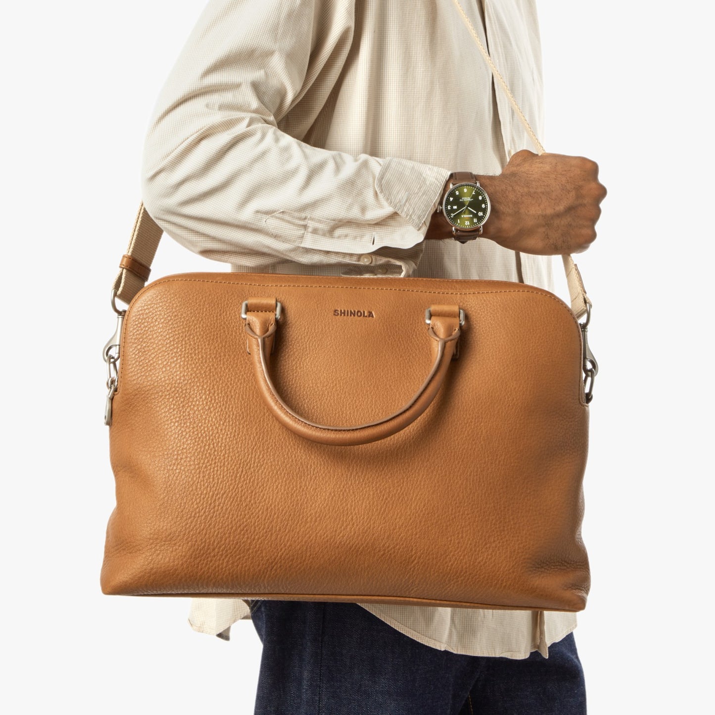 Shinola Double Zip Briefcase | Shinola
