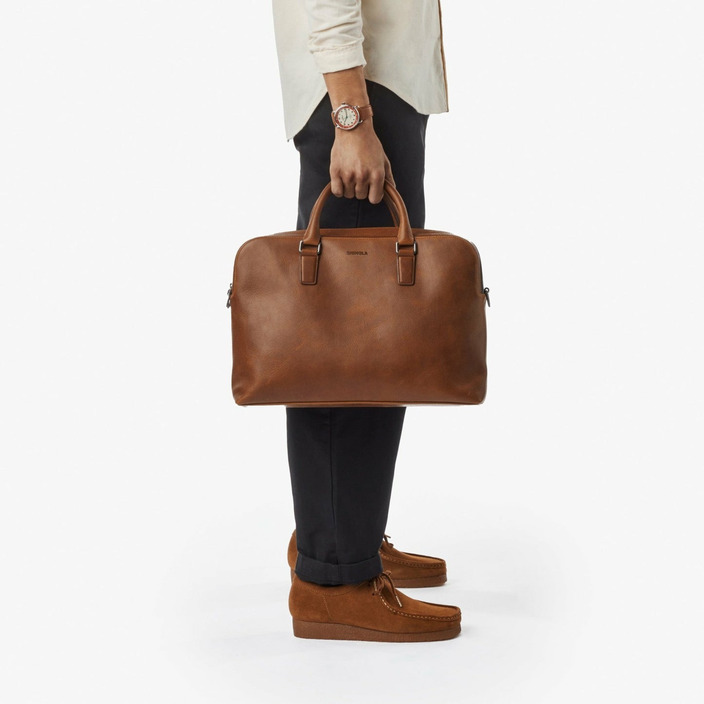 Shinola Double Zip Briefcase | Shinola