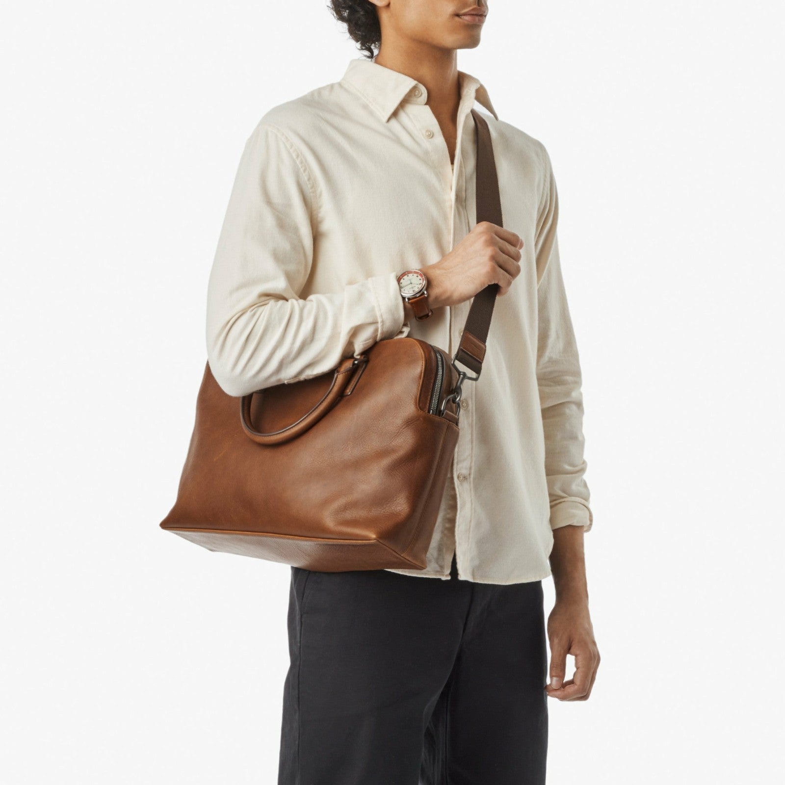 Shinola Double Zip Briefcase | Shinola