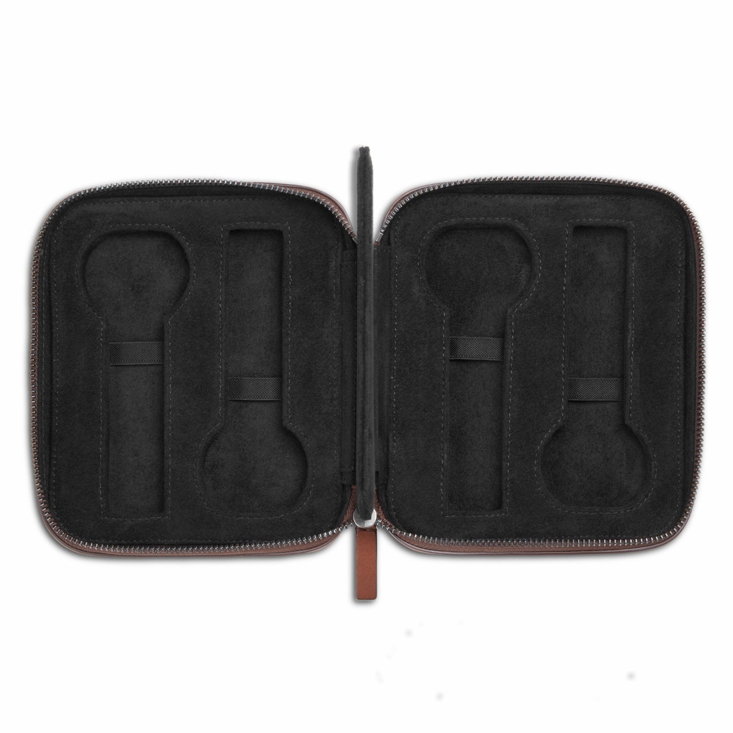 Shinola Four Watch Travel Case - Medium Brown