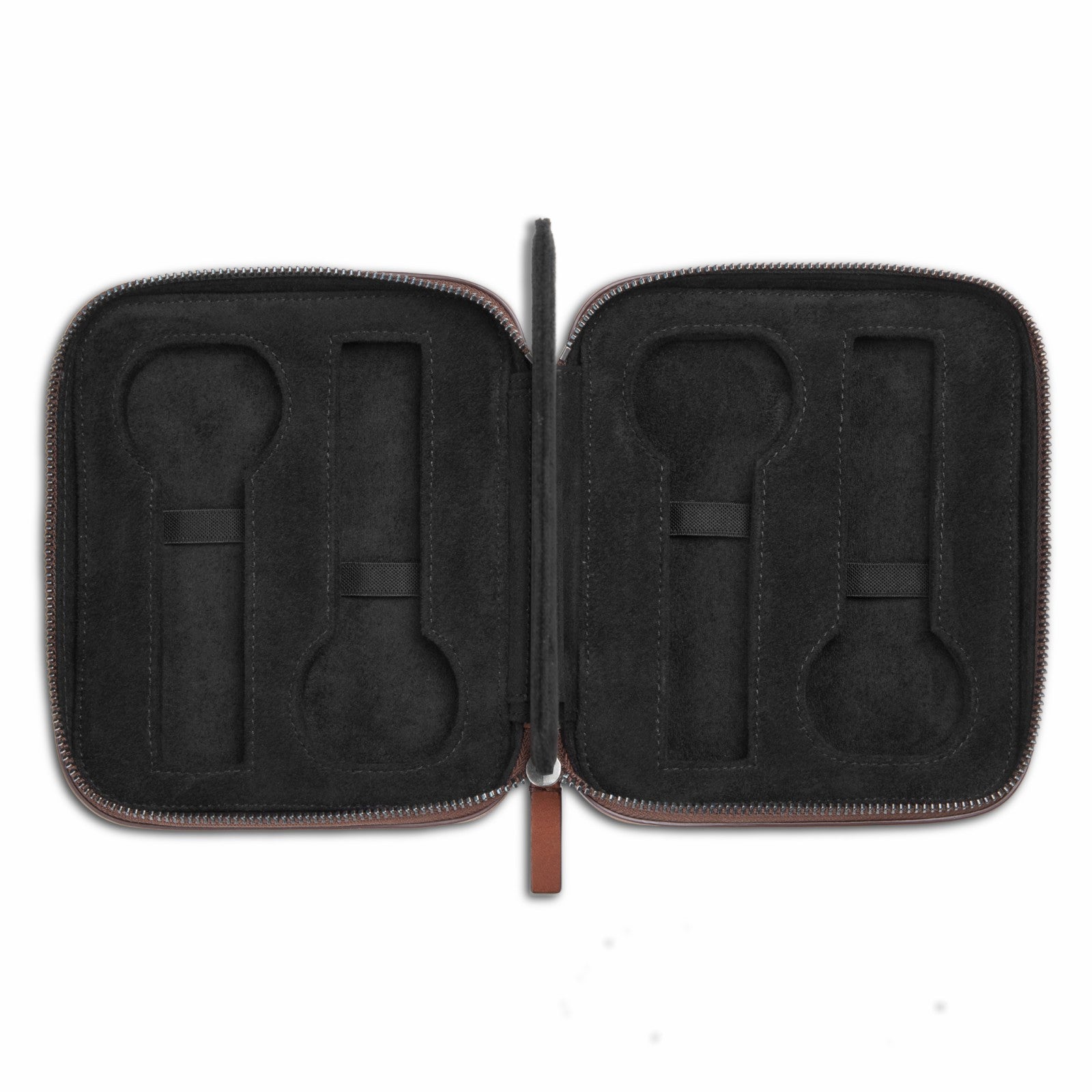 Shinola Four Watch Travel Case - Medium Brown