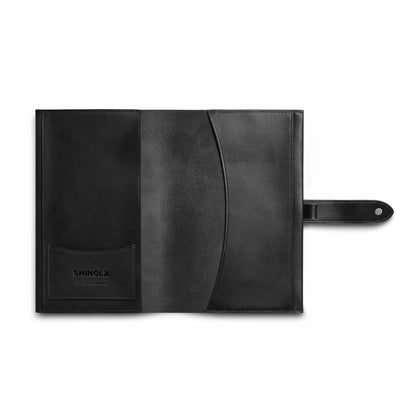 Shinola Medium Snap Journal Cover - Black Vachetta