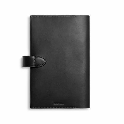 Shinola Medium Snap Journal Cover - Black Vachetta