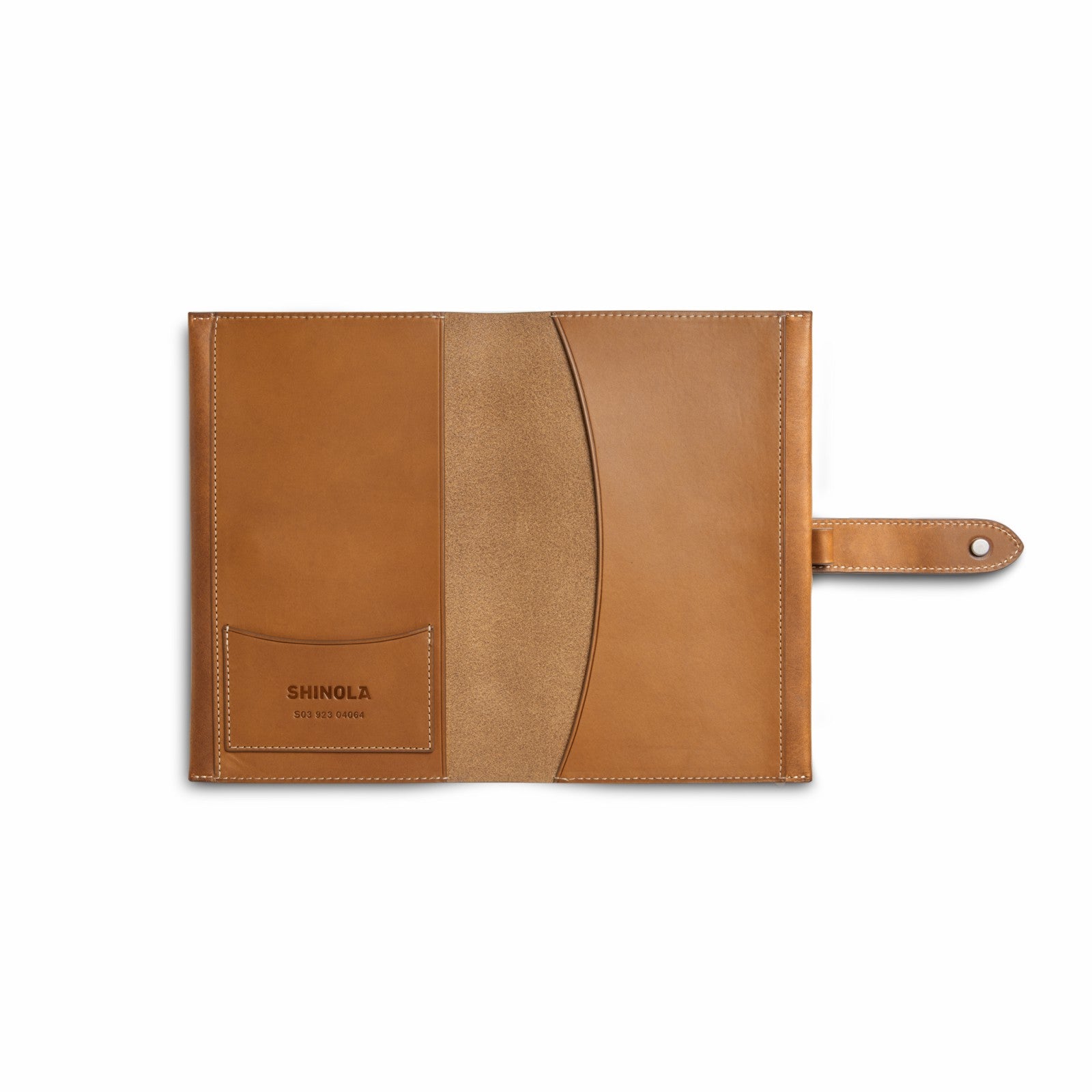 Shinola Medium Snap Journal Cover - Tan Vachetta