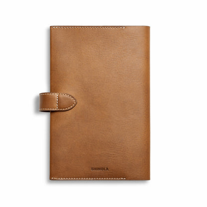 Shinola Medium Snap Journal Cover - Tan Vachetta