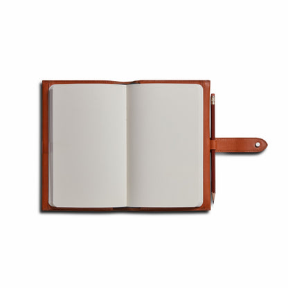 Shinola Medium Snap Journal Cover - Rust