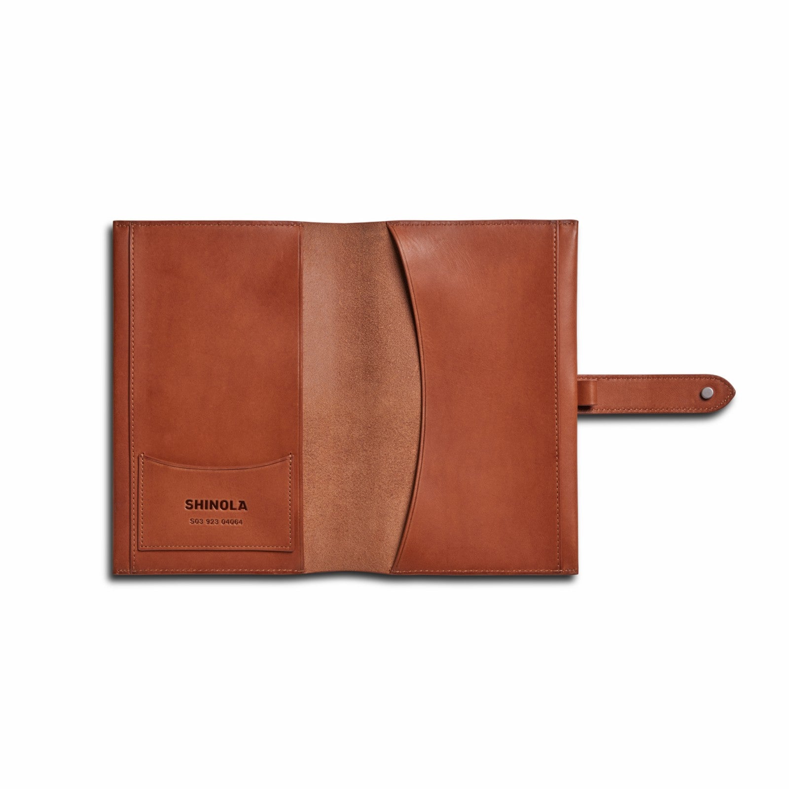 Shinola Medium Snap Journal Cover - Rust