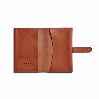 Shinola Medium Snap Journal Cover - Rust