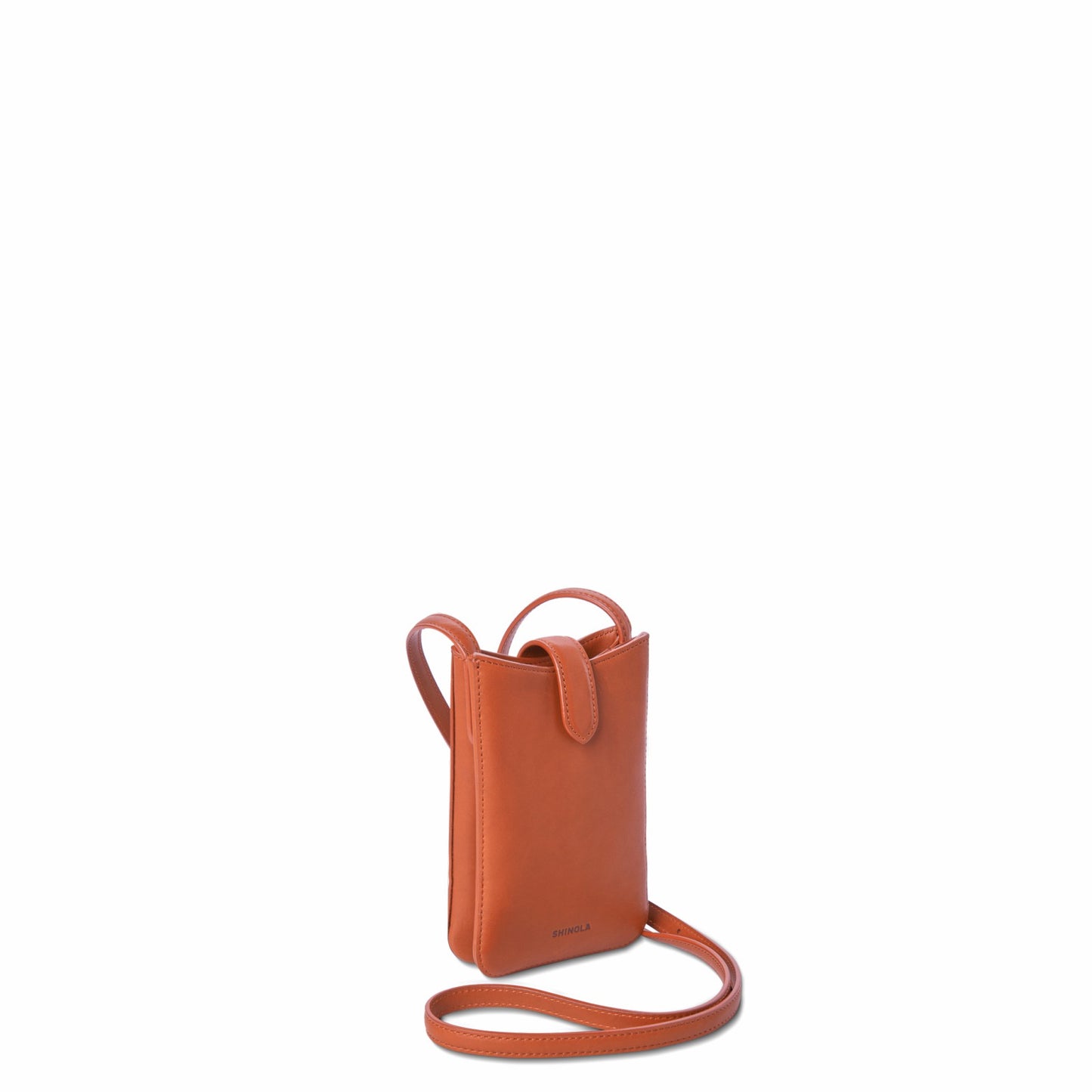 Shinola Bixby Phone Crossbody - Rust