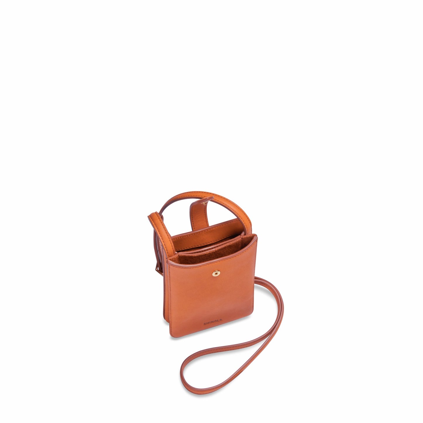 Shinola Bixby Phone Crossbody - Rust