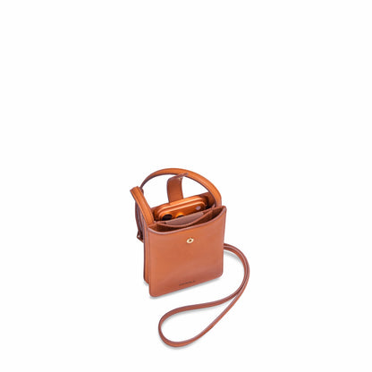 Shinola Bixby Phone Crossbody - Rust