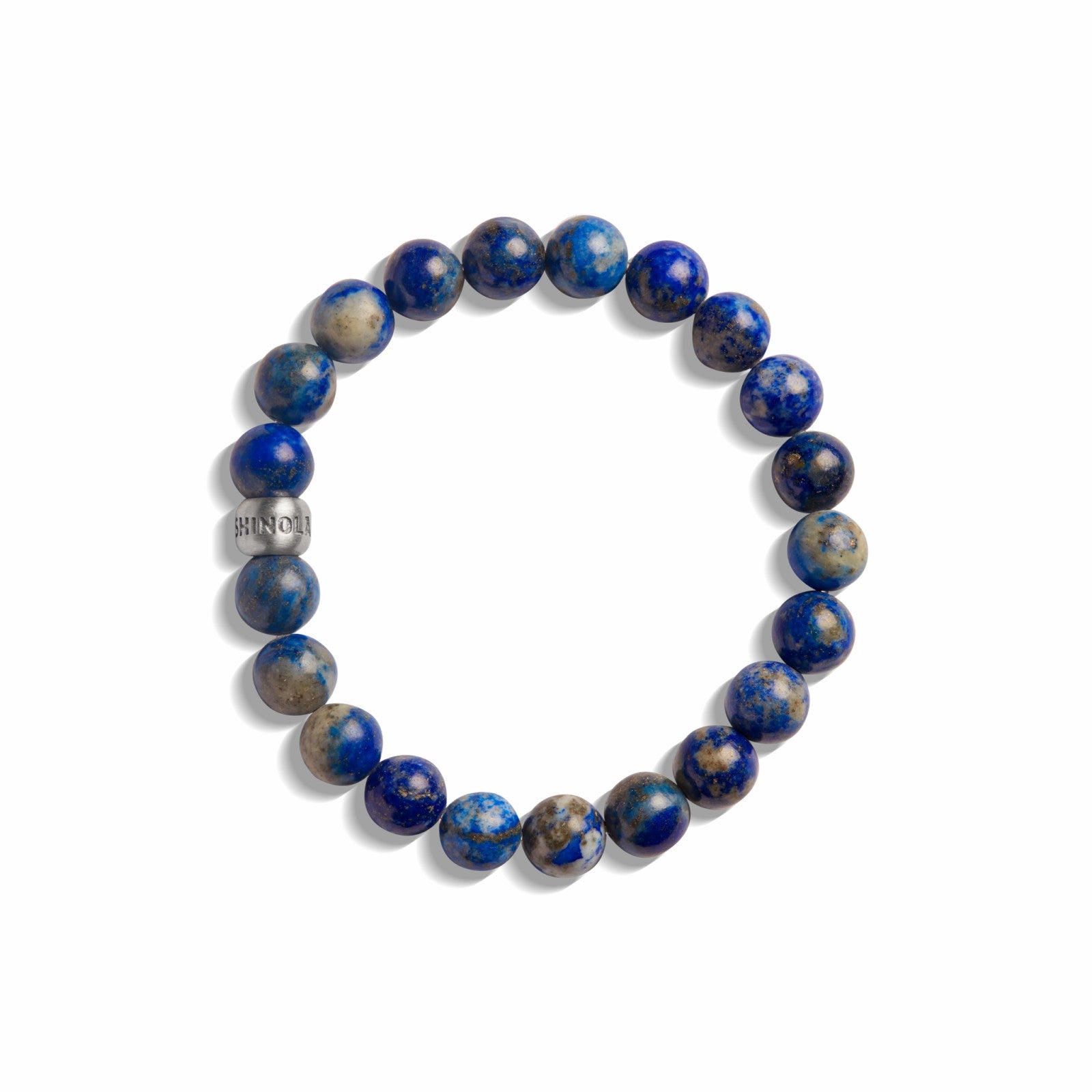 Shinola 8mm Beaded Lapis Bracelet | Shinola