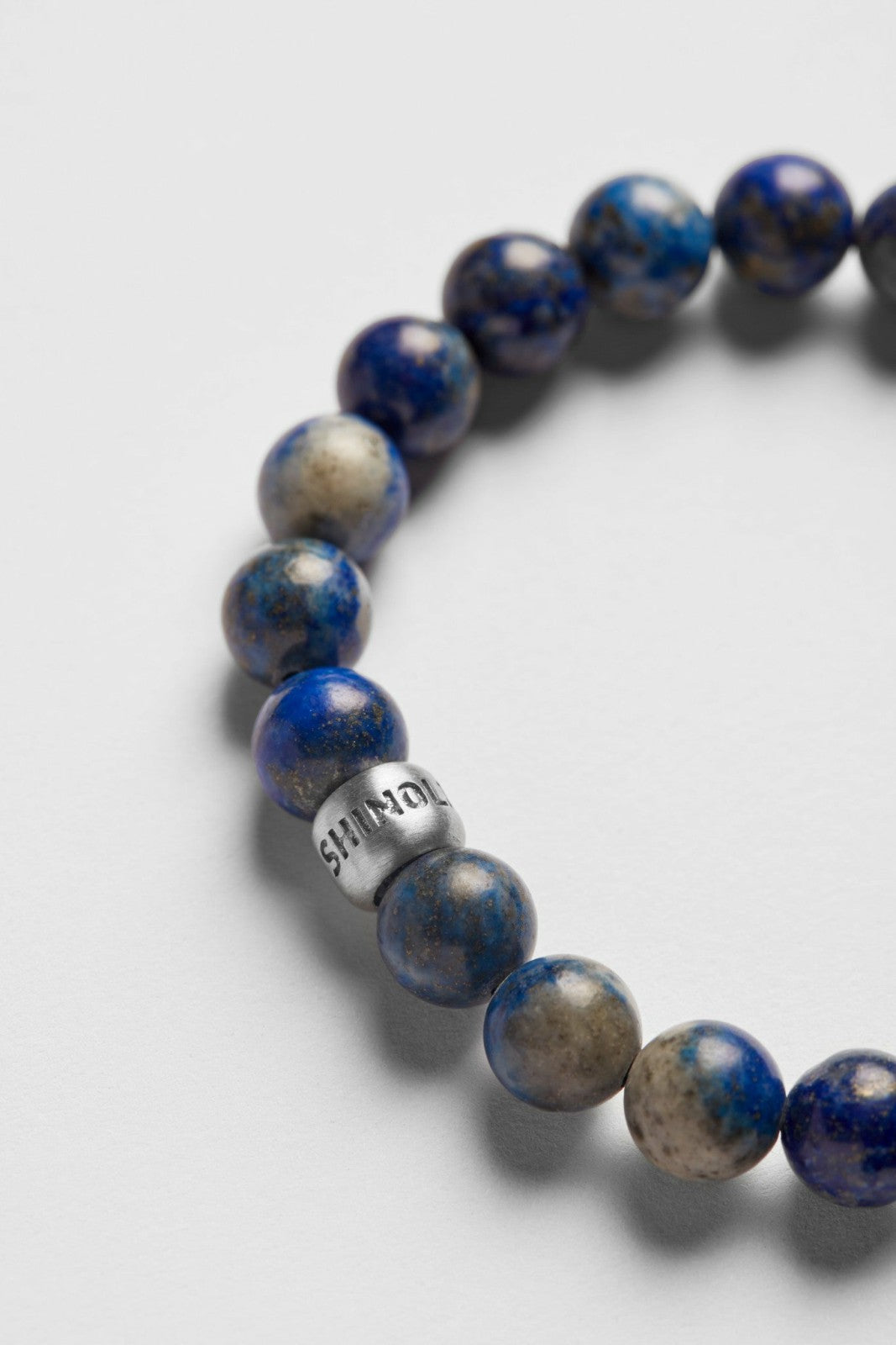 Shinola 8mm Beaded Lapis Bracelet | Shinola