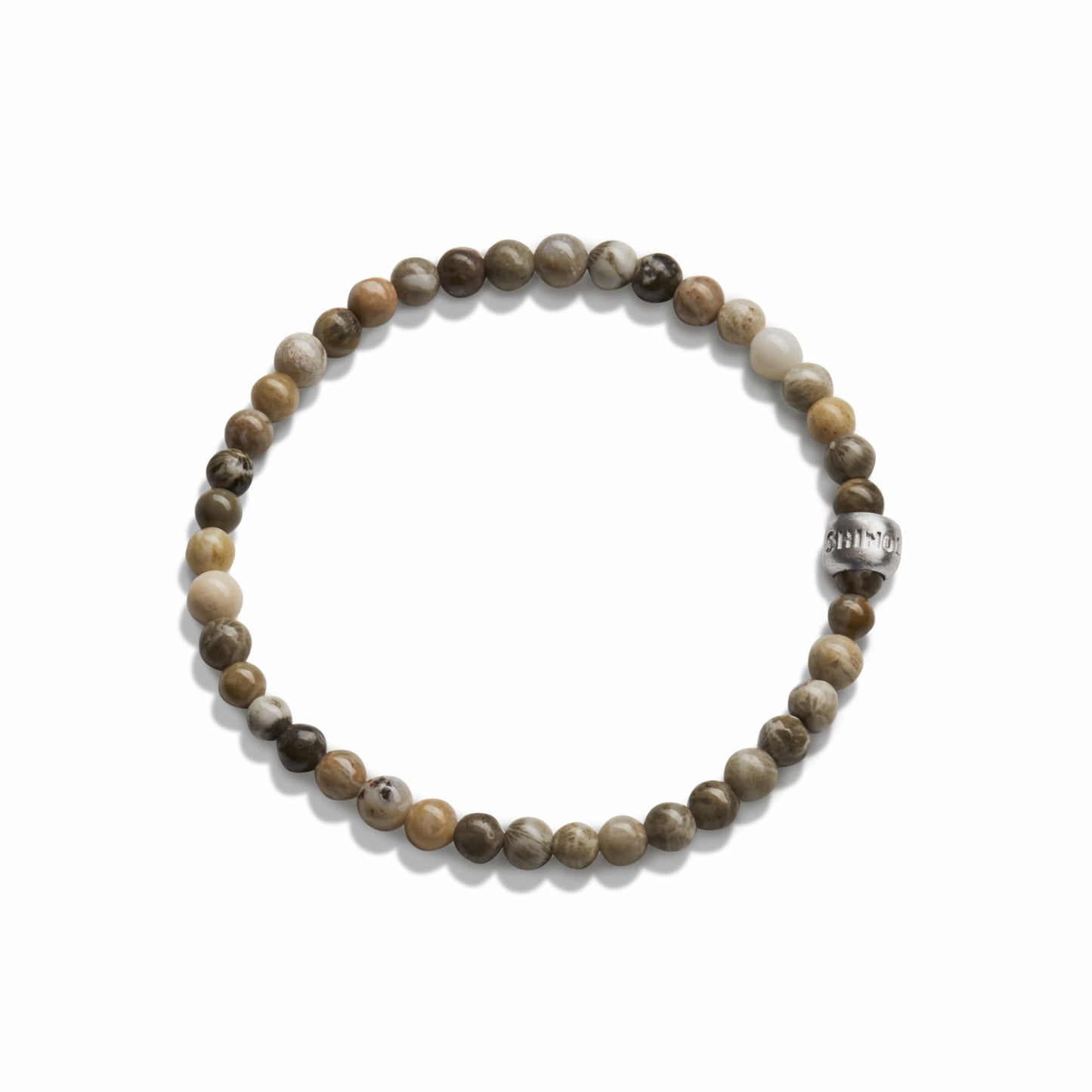 Shinola 4mm Beaded Petoskey Bracelet | Shinola
