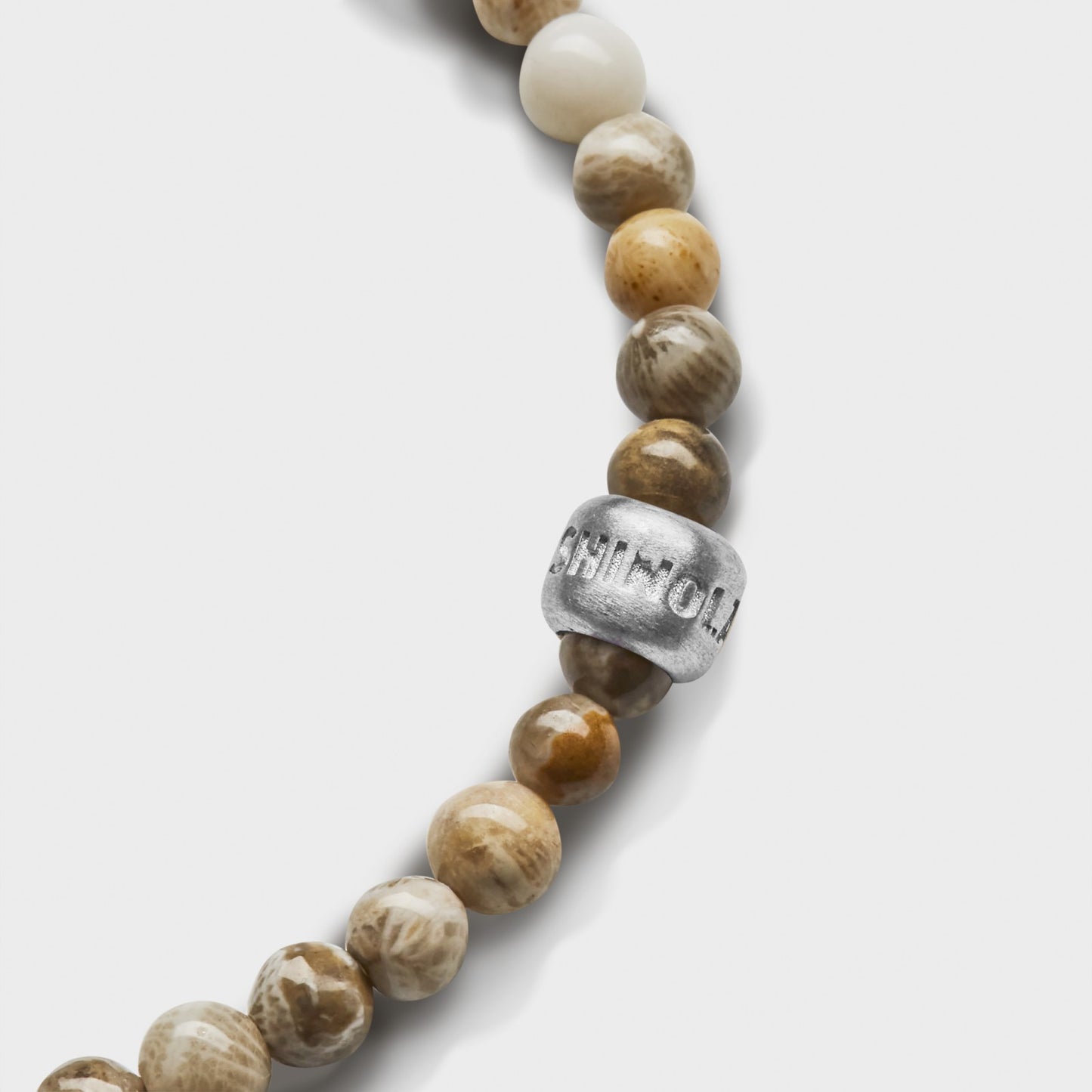 Shinola 4mm Beaded Petoskey Bracelet | Shinola