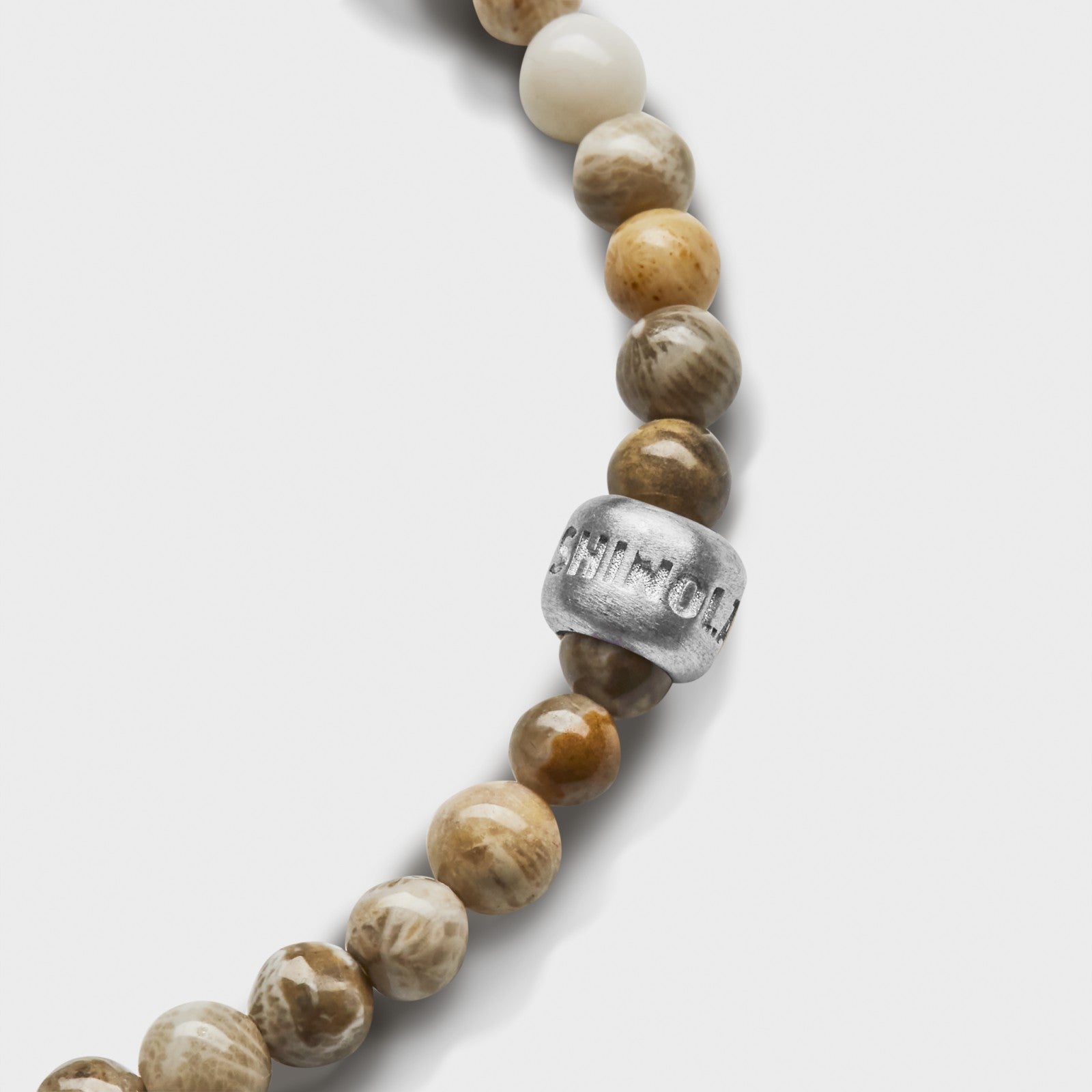 Shinola 4mm Beaded Petoskey Bracelet | Shinola