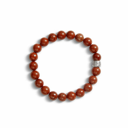 Shinola 6mm Beaded Red Jasper Bracelet | Shinola
