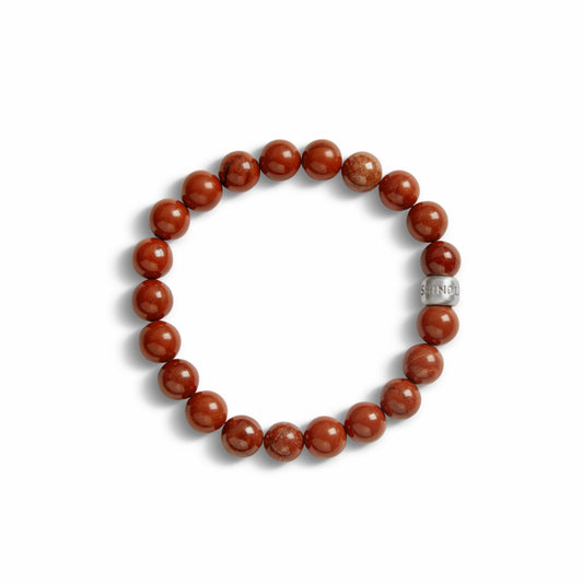 Shinola 6mm Beaded Red Jasper Bracelet | Shinola