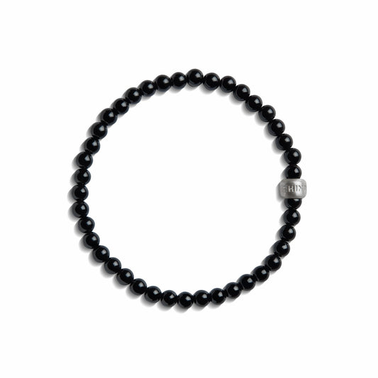 Shinola 4mm Beaded Onyx Bracelet | Shinola