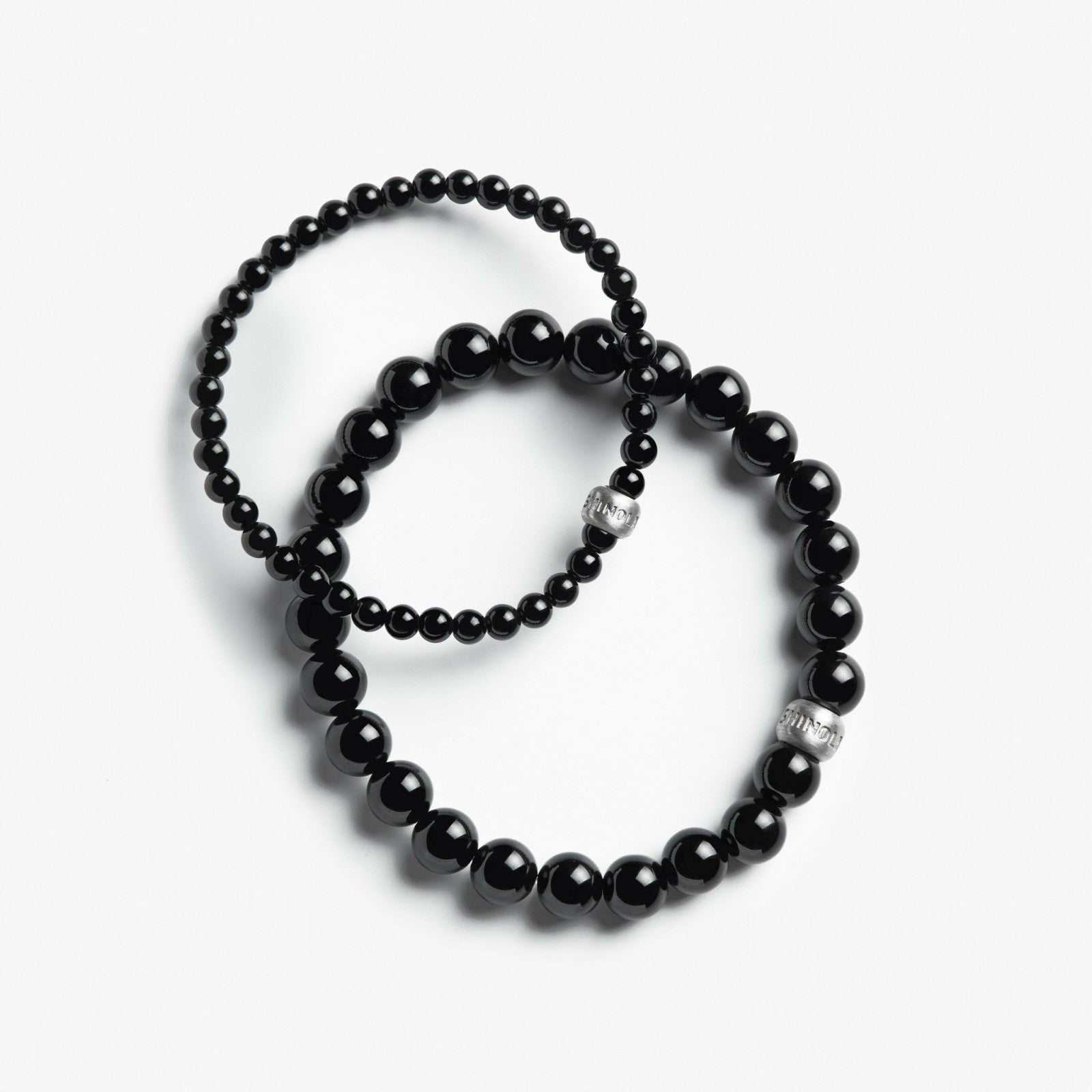 Shinola 4mm Beaded Onyx Bracelet | Shinola