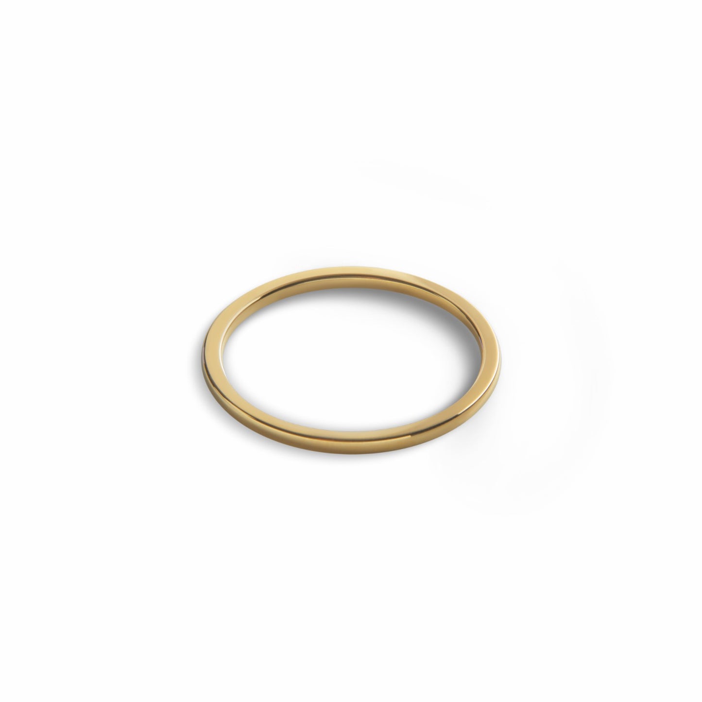 Shinola 1mm Round Yellow Gold Band
