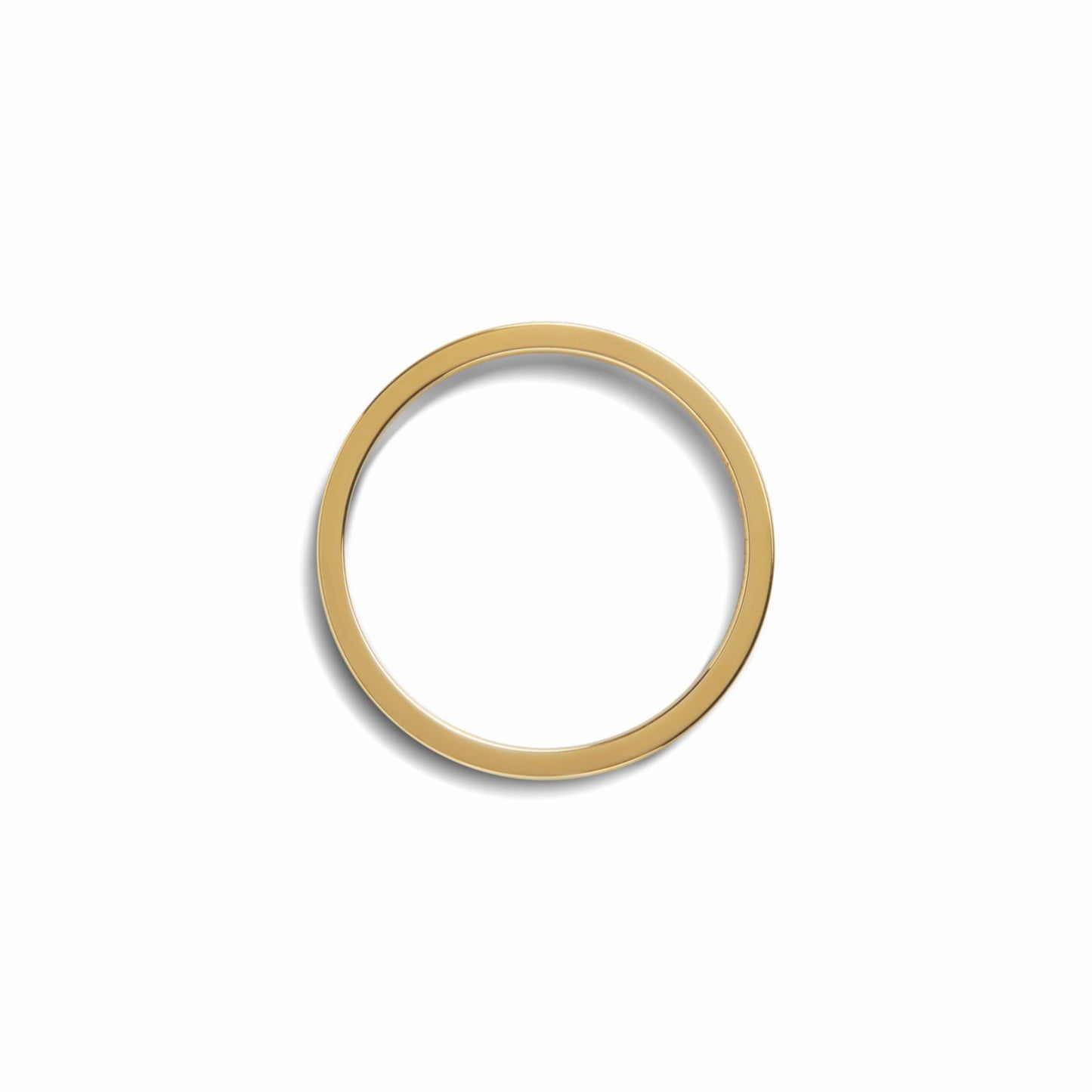 Shinola 1mm Round Yellow Gold Band