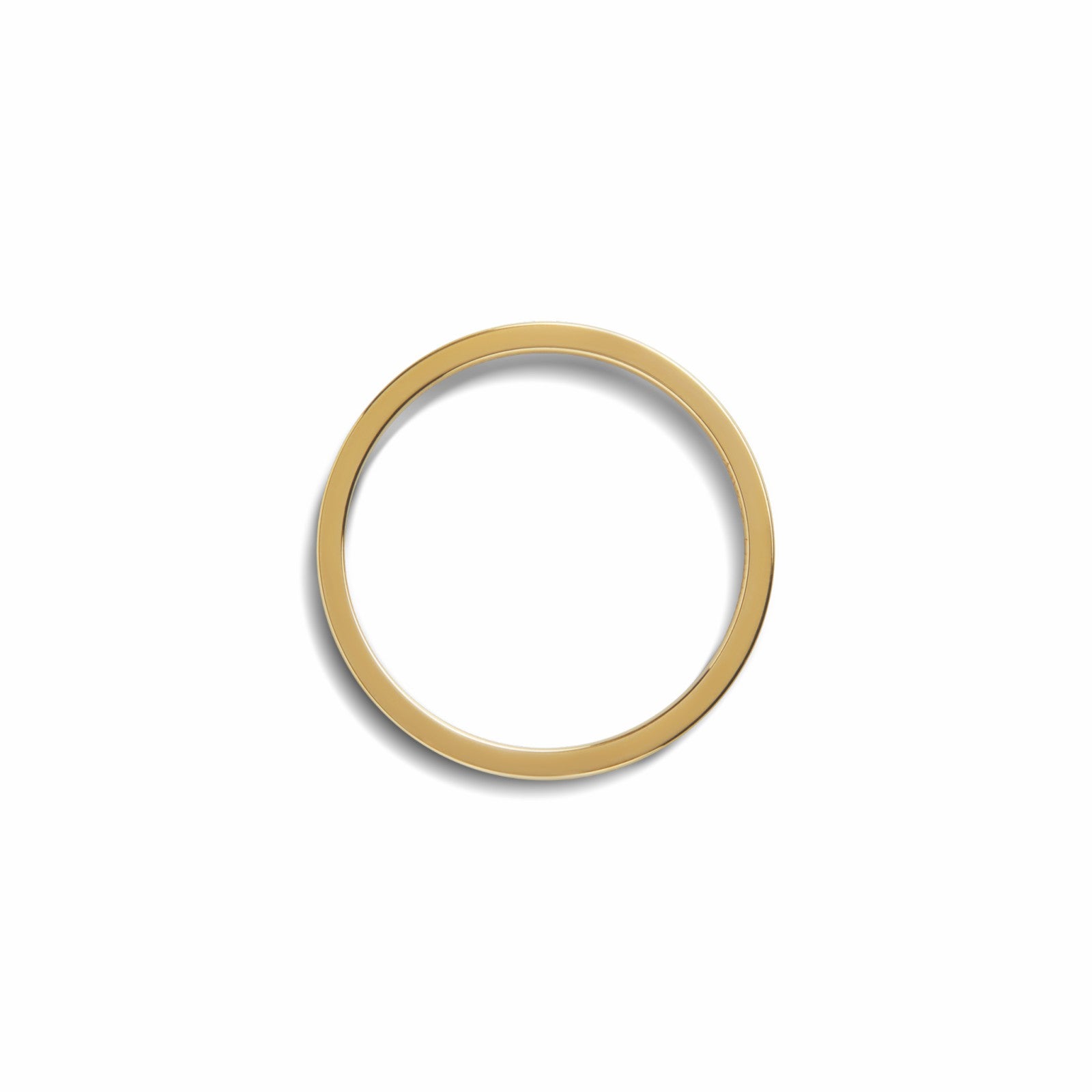 Shinola 1mm Round Yellow Gold Band