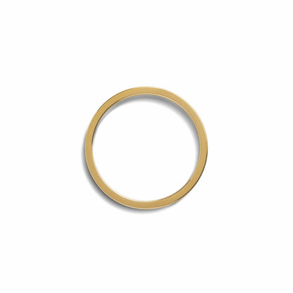 Shinola 1mm Round Yellow Gold Band