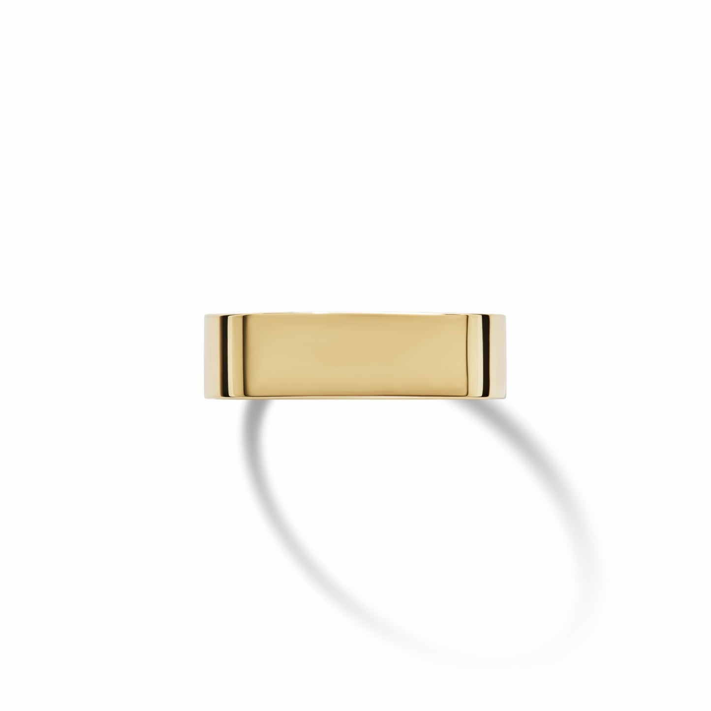 Shinola 6mm Flat Yellow Gold Band