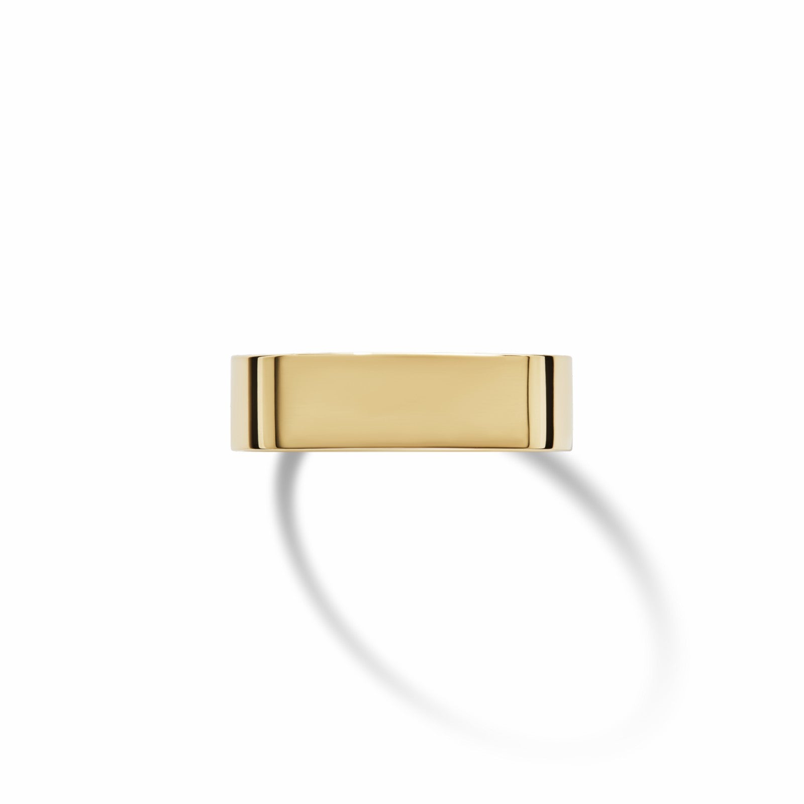 Shinola 6mm Flat Yellow Gold Band