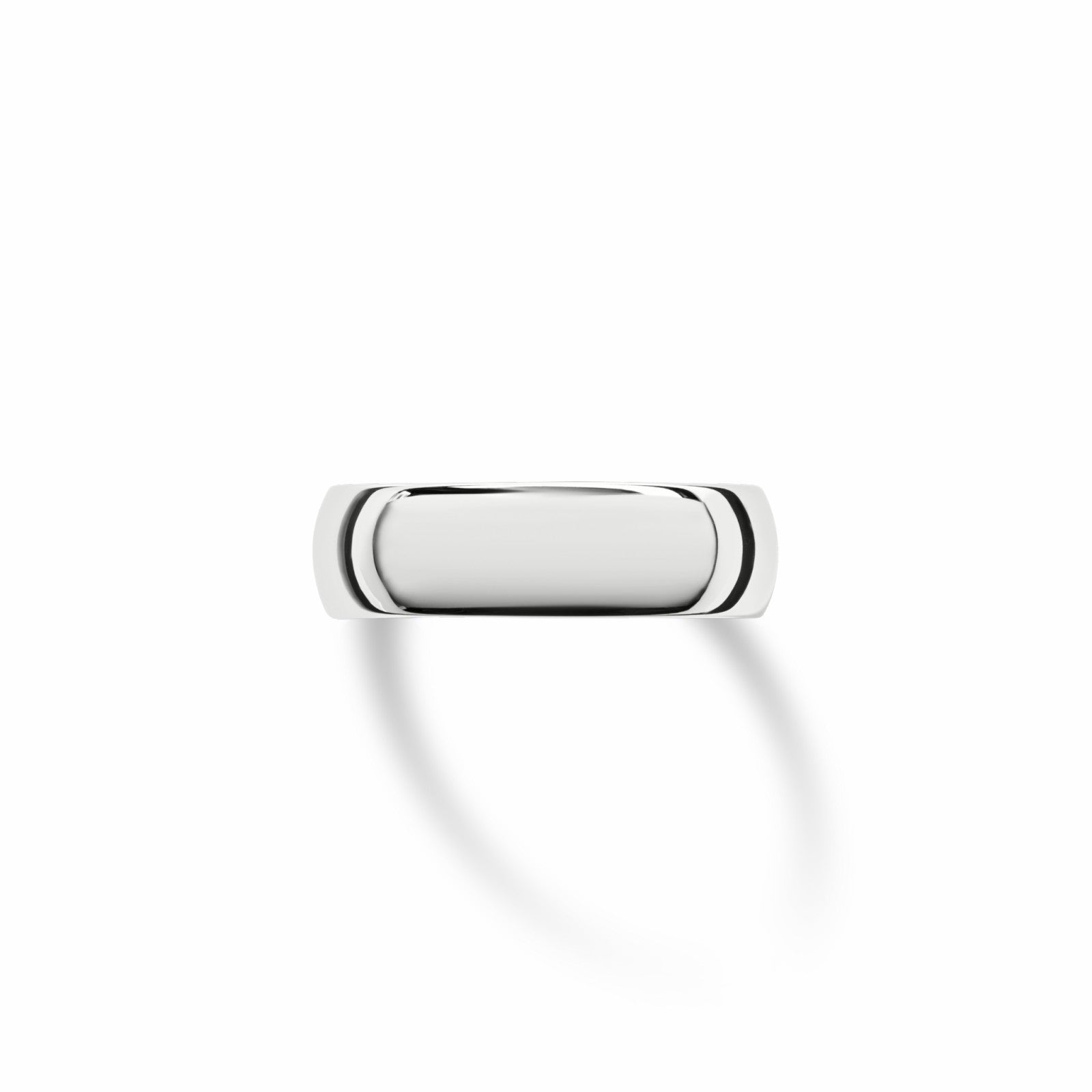 Shinola 6mm Round White Gold Band
