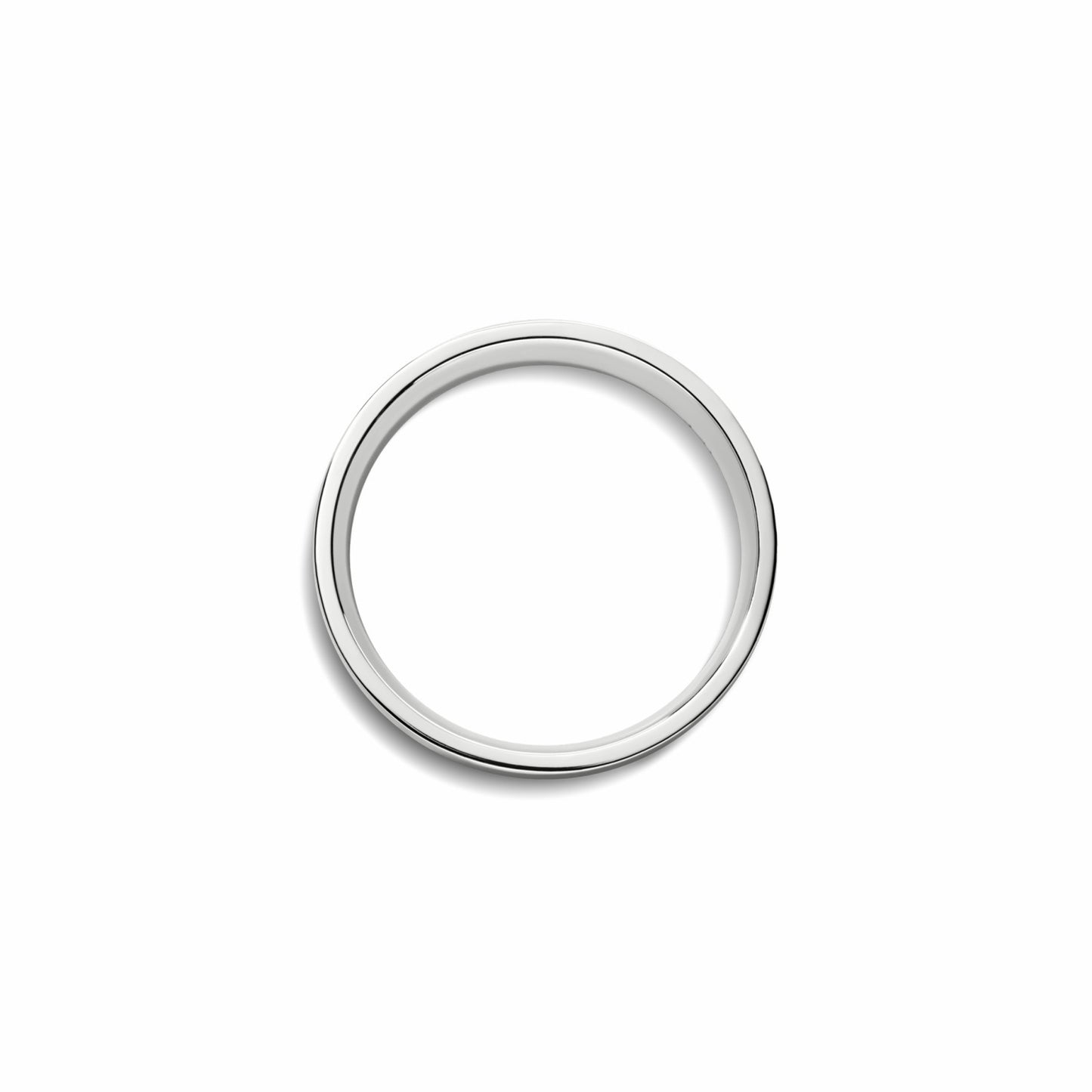 Shinola 6mm Flat White Gold Band