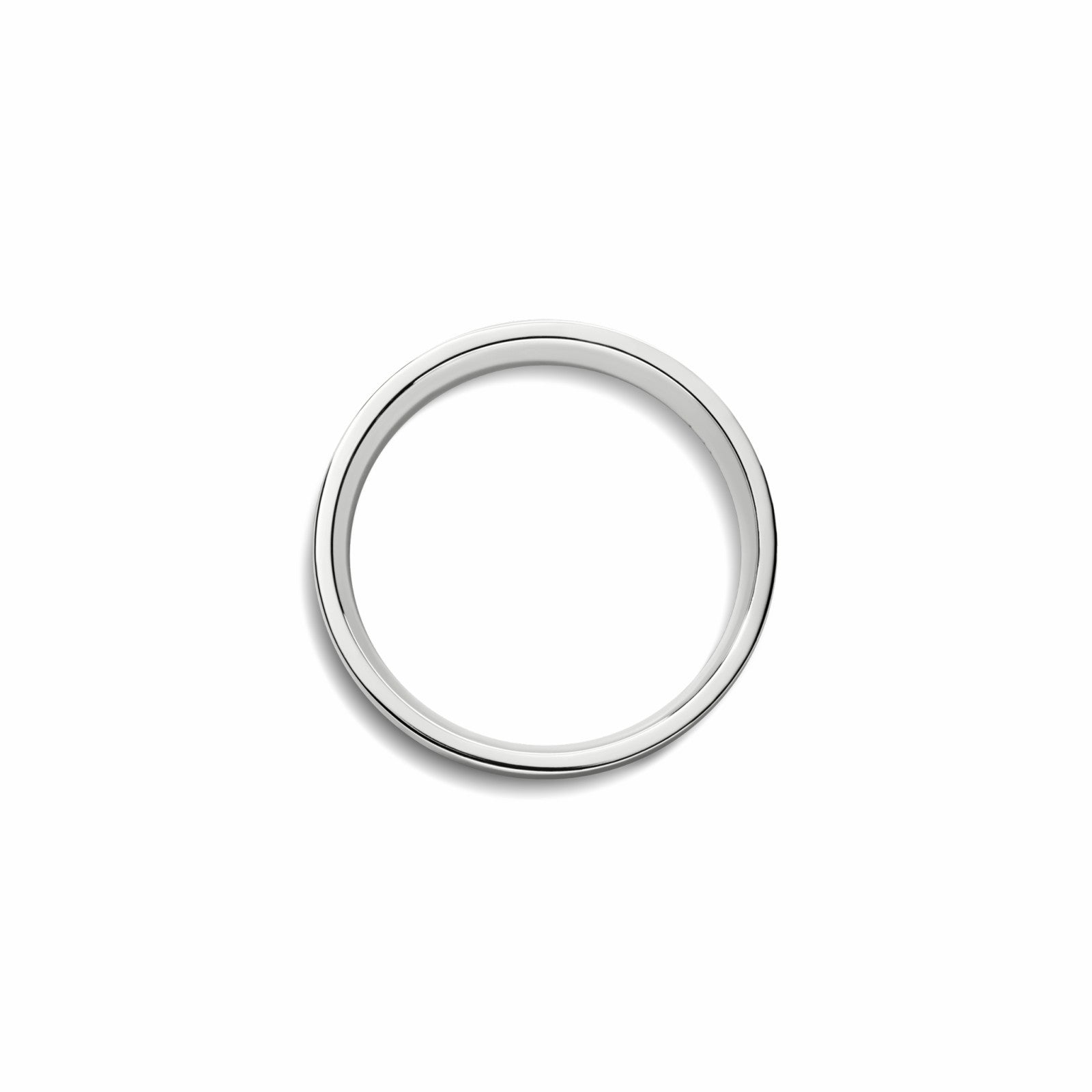 Shinola 6mm Flat White Gold Band