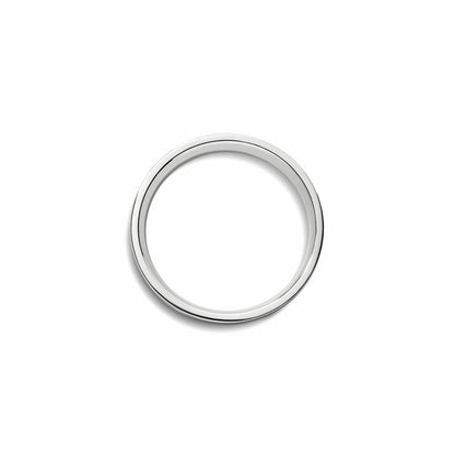 Shinola 6mm Flat White Gold Band