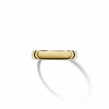 Shinola 4mm Round Yellow Gold Band