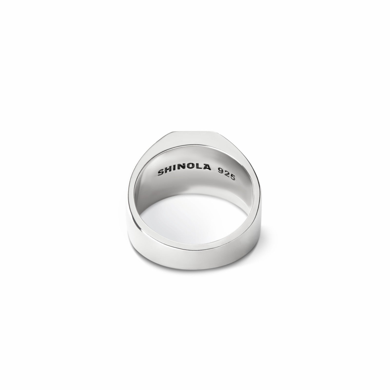 Shinola Octagonal Inlay Signet Ring Petoskey