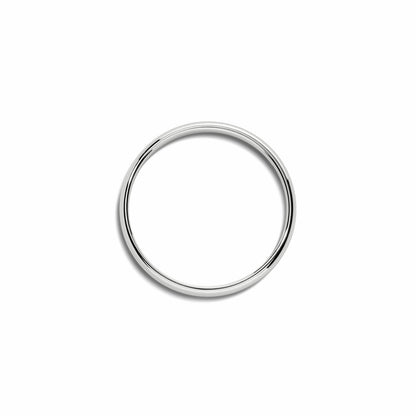 Shinola 2mm Round White Gold Band