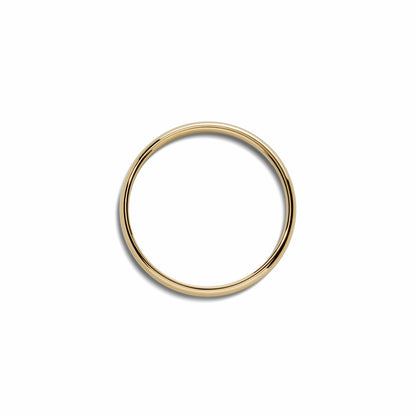 Shinola 2mm Round Yellow Gold Band