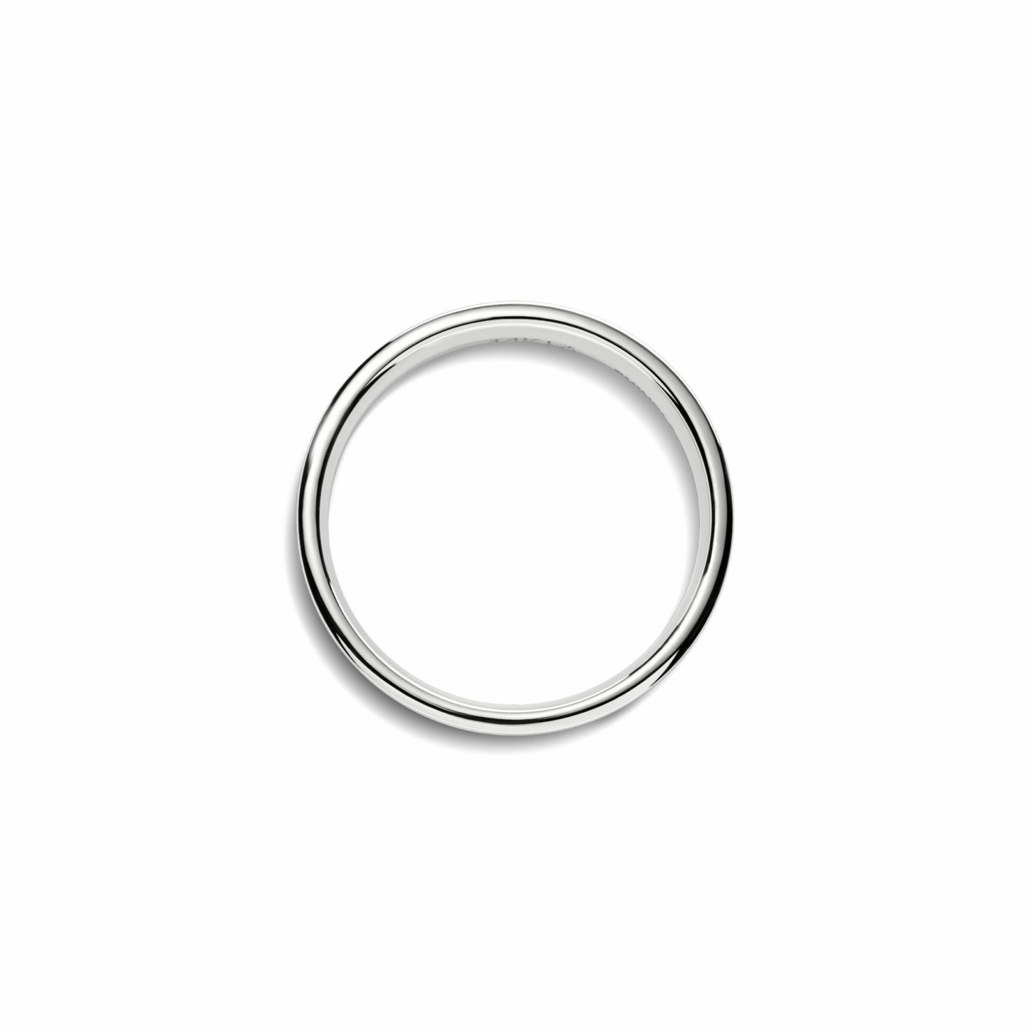 Shinola 4mm Flat White Gold Band