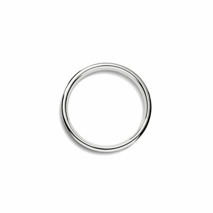 Shinola 4mm Flat White Gold Band